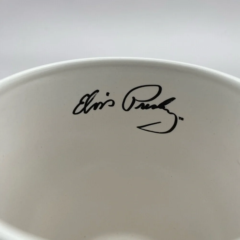 Vintage 2001 Elvis Presley Montage Coffee Mug M Ware China Signature Inside